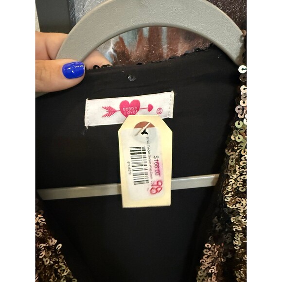 NWT Buddy Love Sequin Wrap Vegas/Party Dress S - Picture 4 of 8